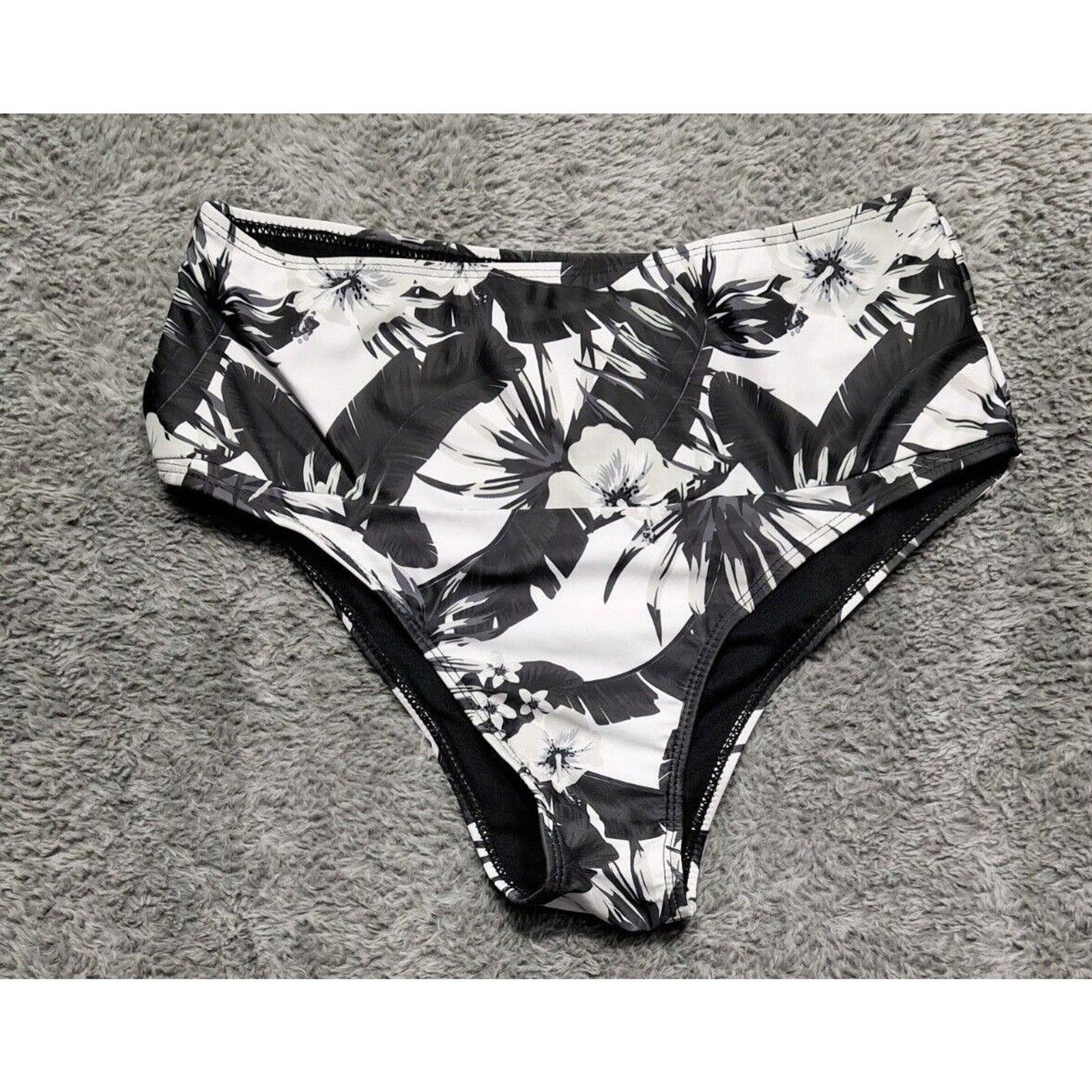 Shein Bikini Bottoms Womens Sz 0xl Extra Large Nwot Swim Swimsuit High Waisted